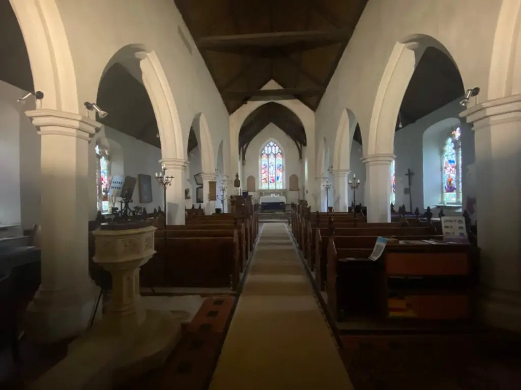 inside st. margaret's church near broadland country park