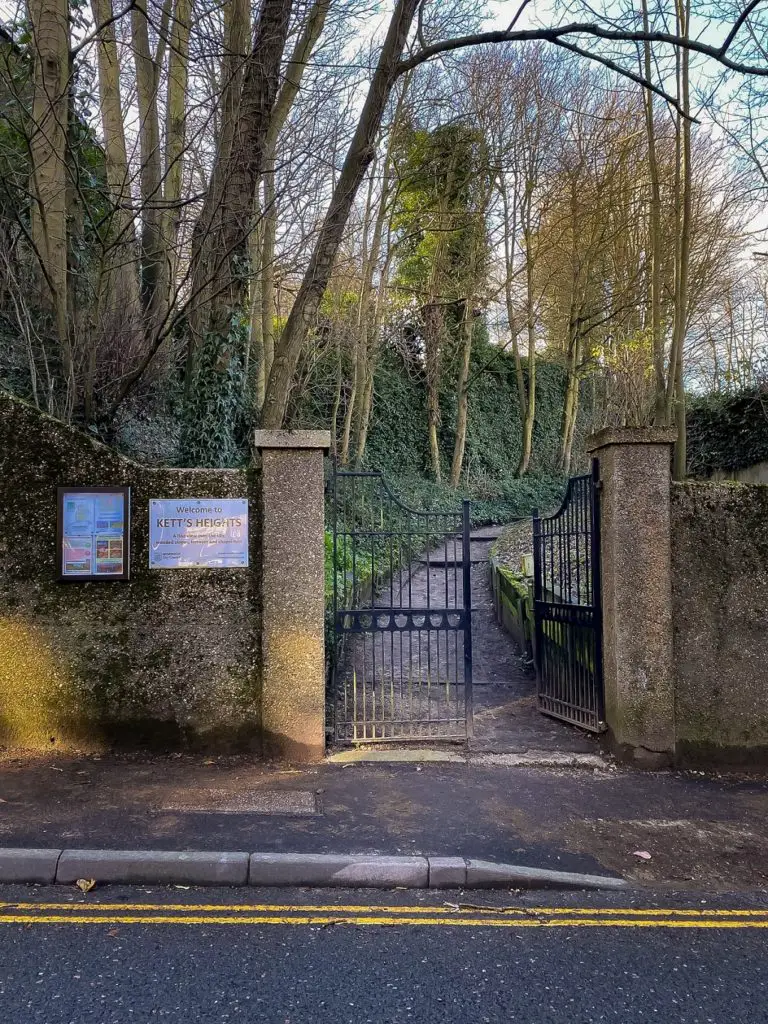 Entrance gates for Kett's Heights