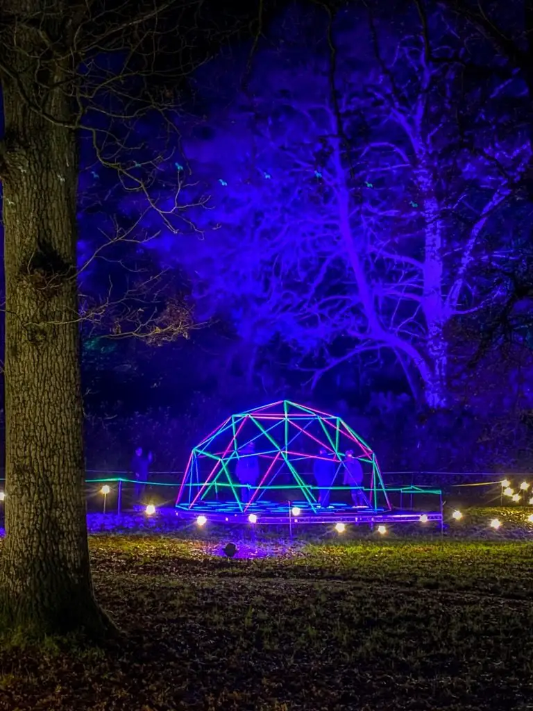 Colourful igloo at Sandringham Luminate