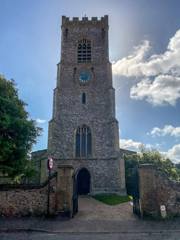 st nicholas church tower in wells-next-the-sea