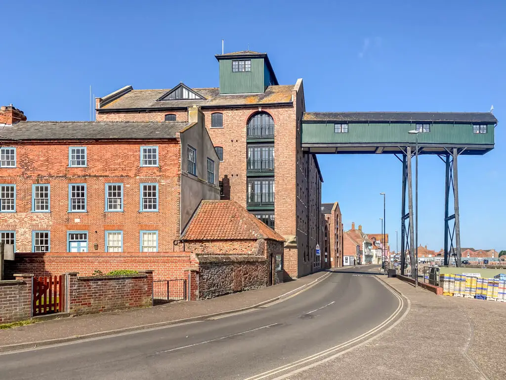 exterior of wells granary building