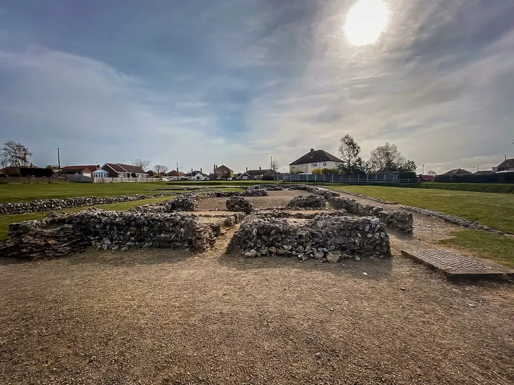 ruins of the caister roman fort