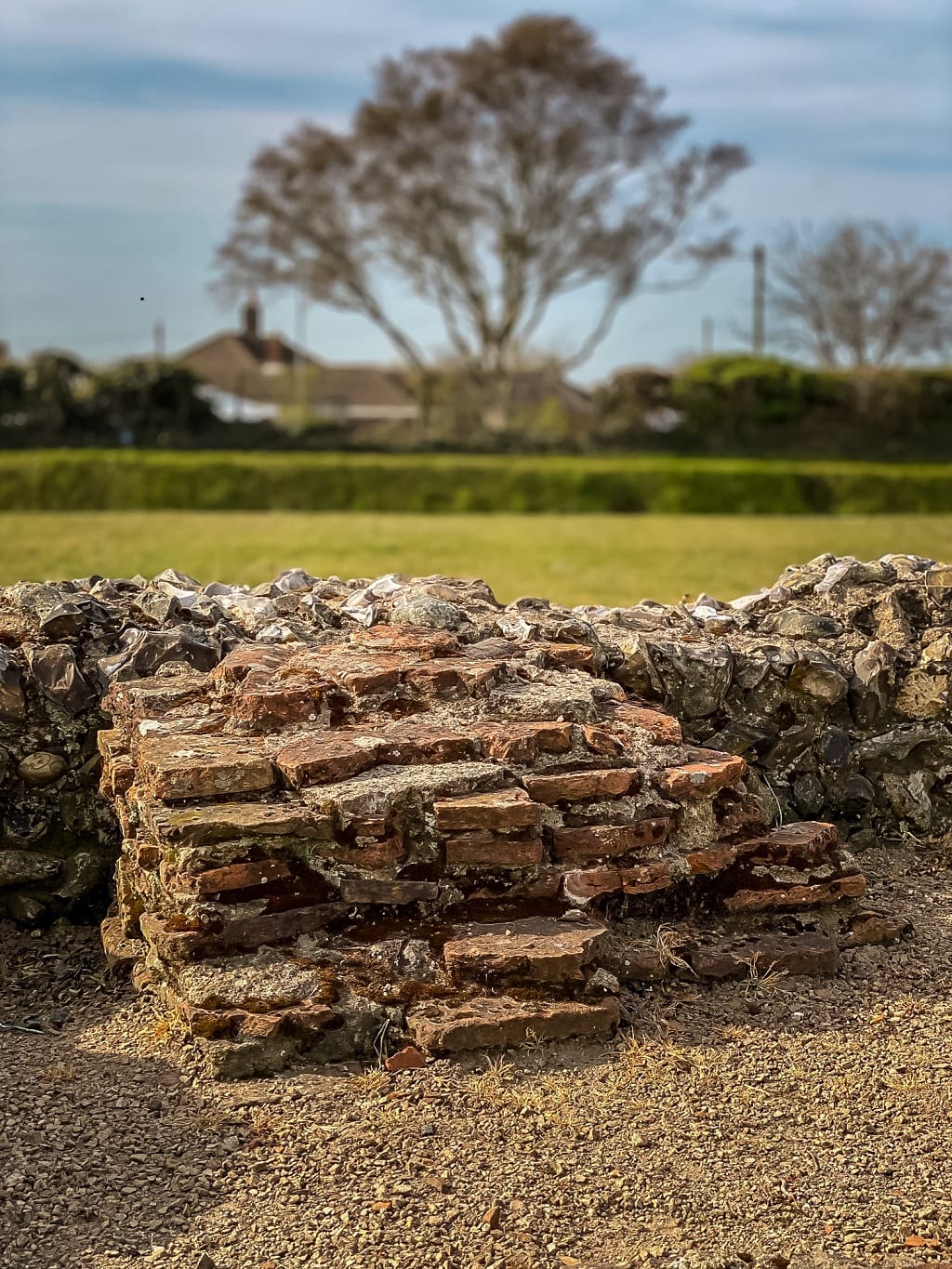 some of the ruins from caister roman fort