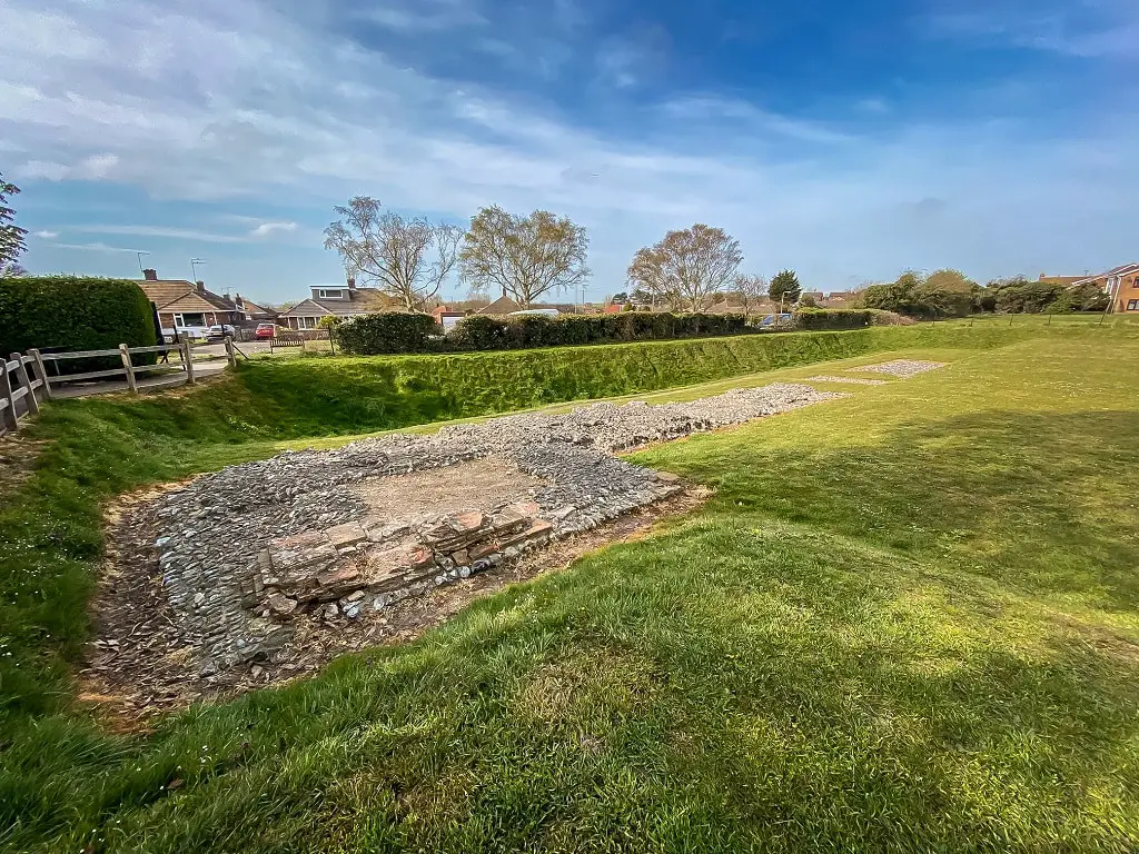 v shaped ditches at Caister fort