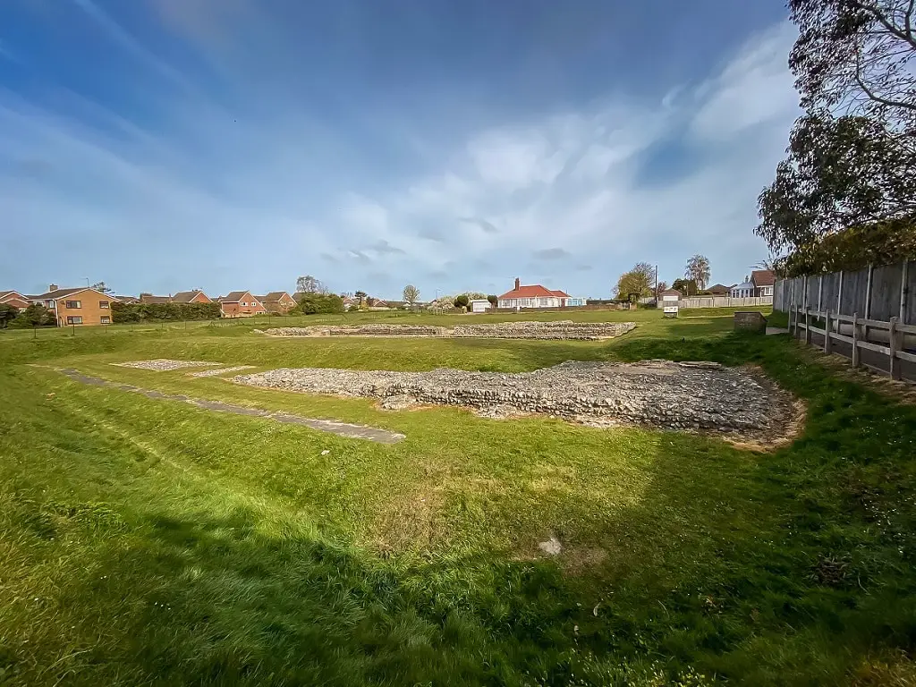 the view as you enter the caister roman fort