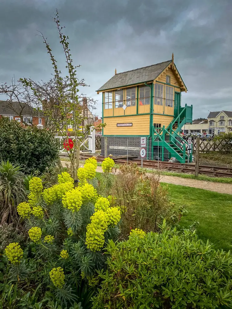 sheringham signal box at NNR station