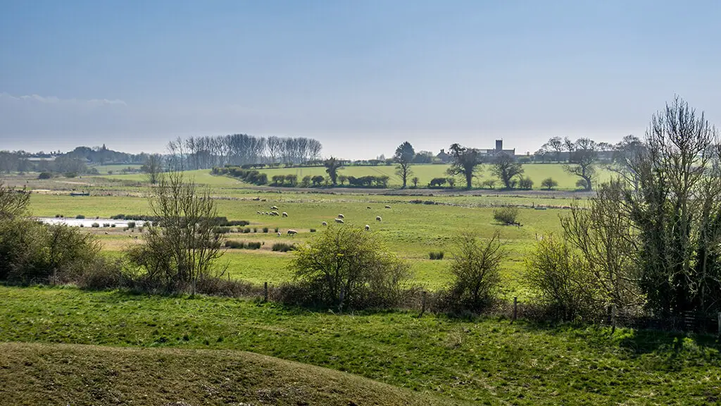 view from Warham Camp Fort