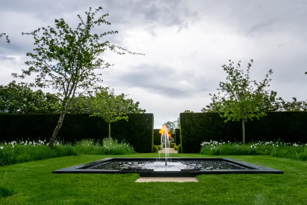 waterflame at houghton hall in norfolk england