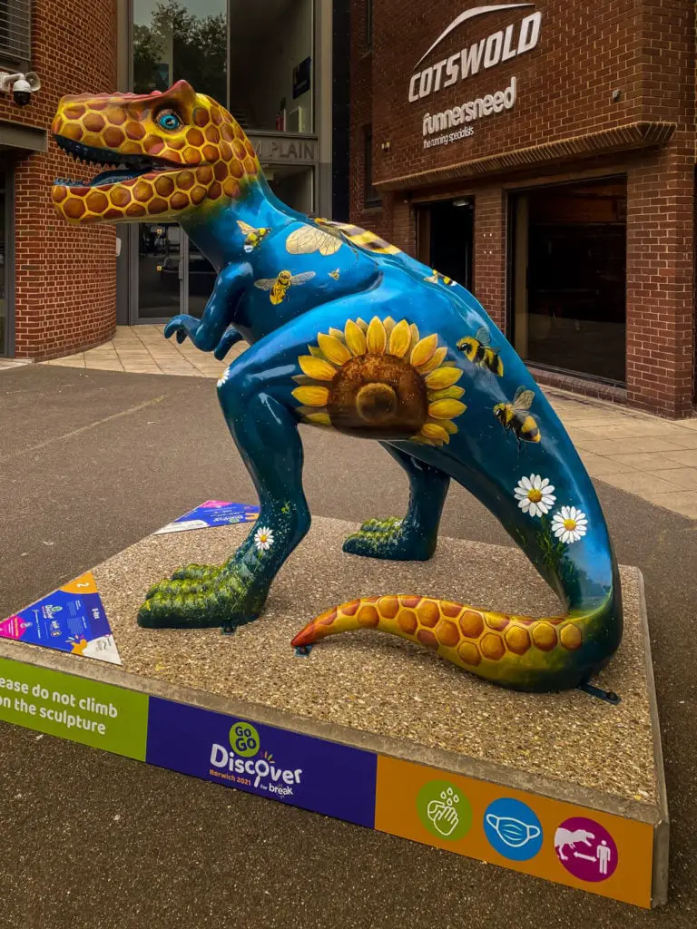 b-rex from the gogodiscover trex trail in norwich