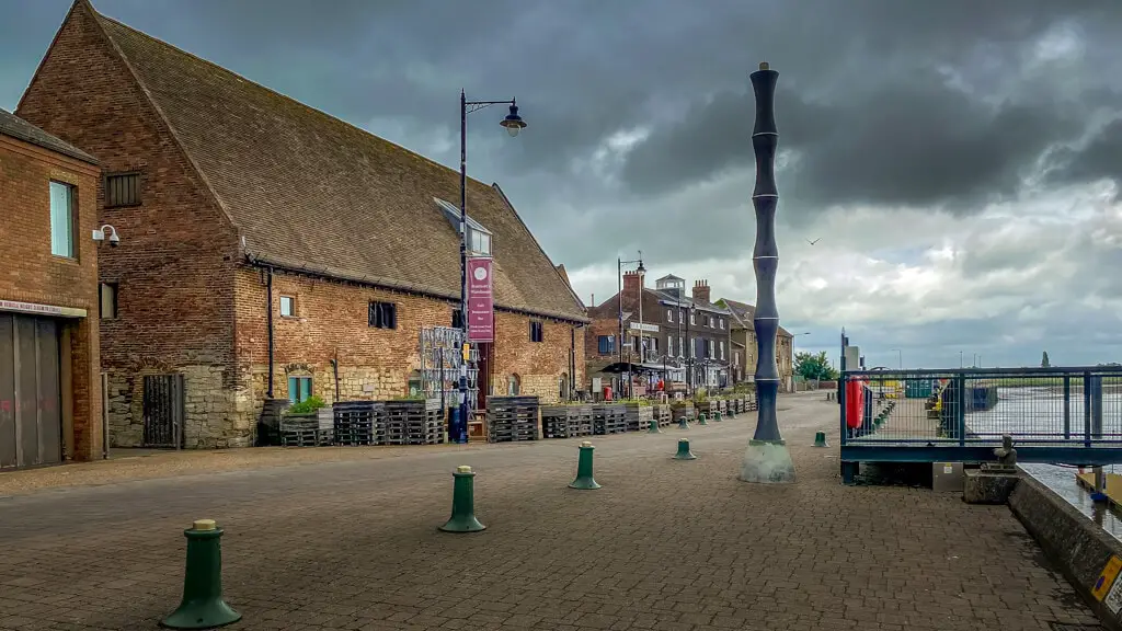 The Half Fathom Pole in the Quay area of King's Lynn