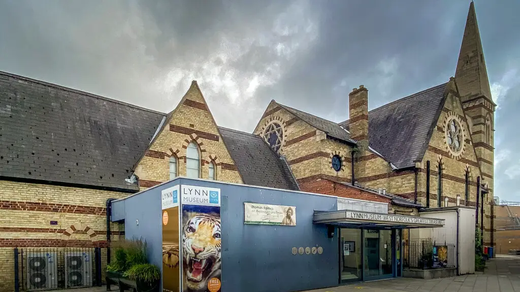 outside of the Lynn Museum in King's Lynn