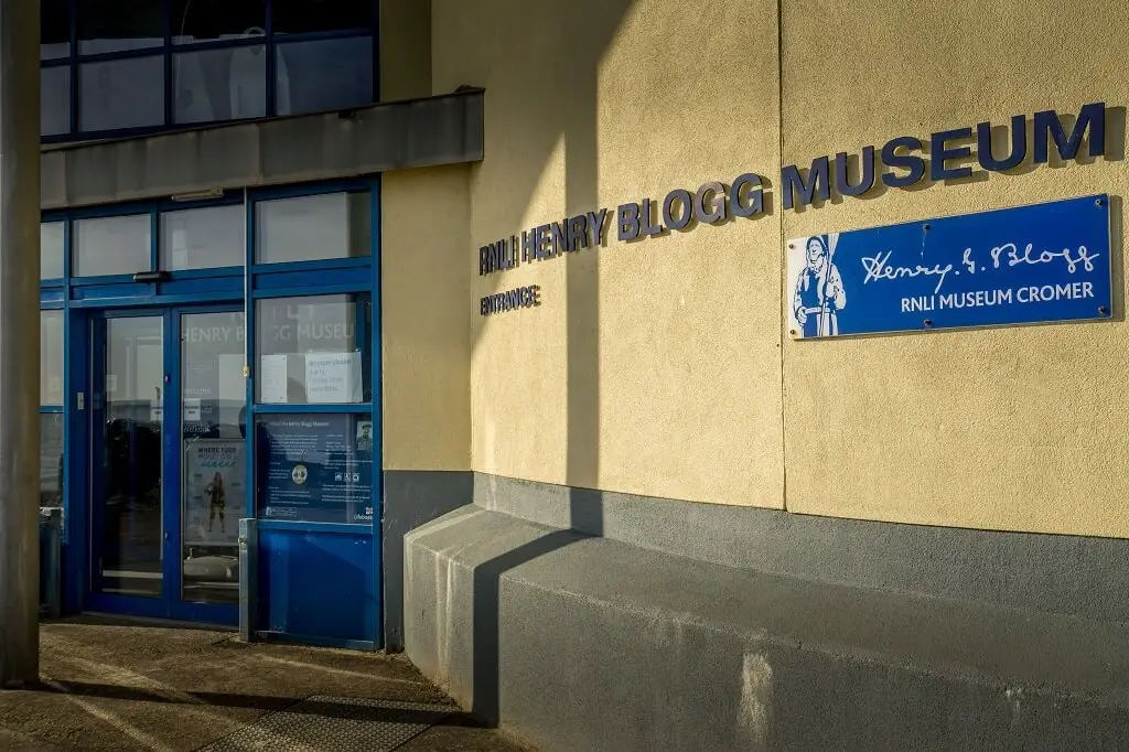 entrance to the Henry Blogg Museum in Cromer