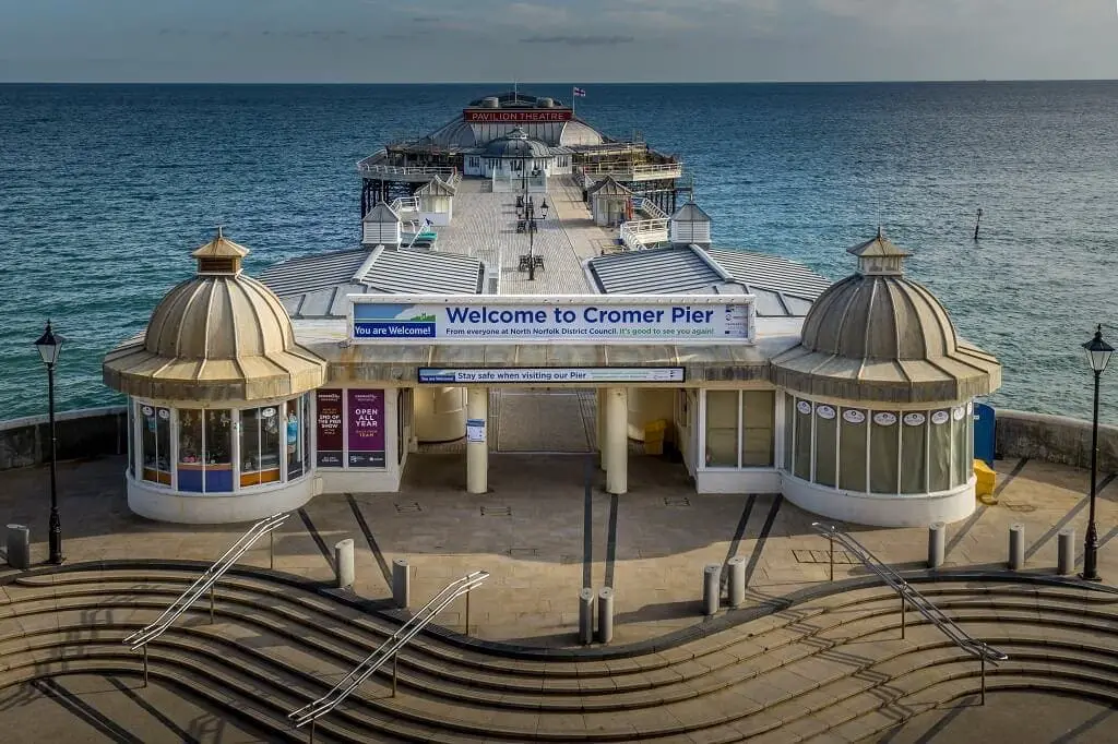 view of the cromer pier