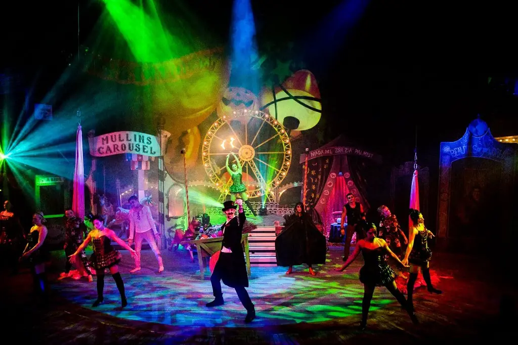 halloween-themed circus at the hippodrome in great yarmouth