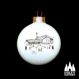 Carrow Road NCFC Bauble by FoleyPotteryStoke
