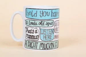 Funny Mug of Norfolk Sayings by ShopCorBlimey