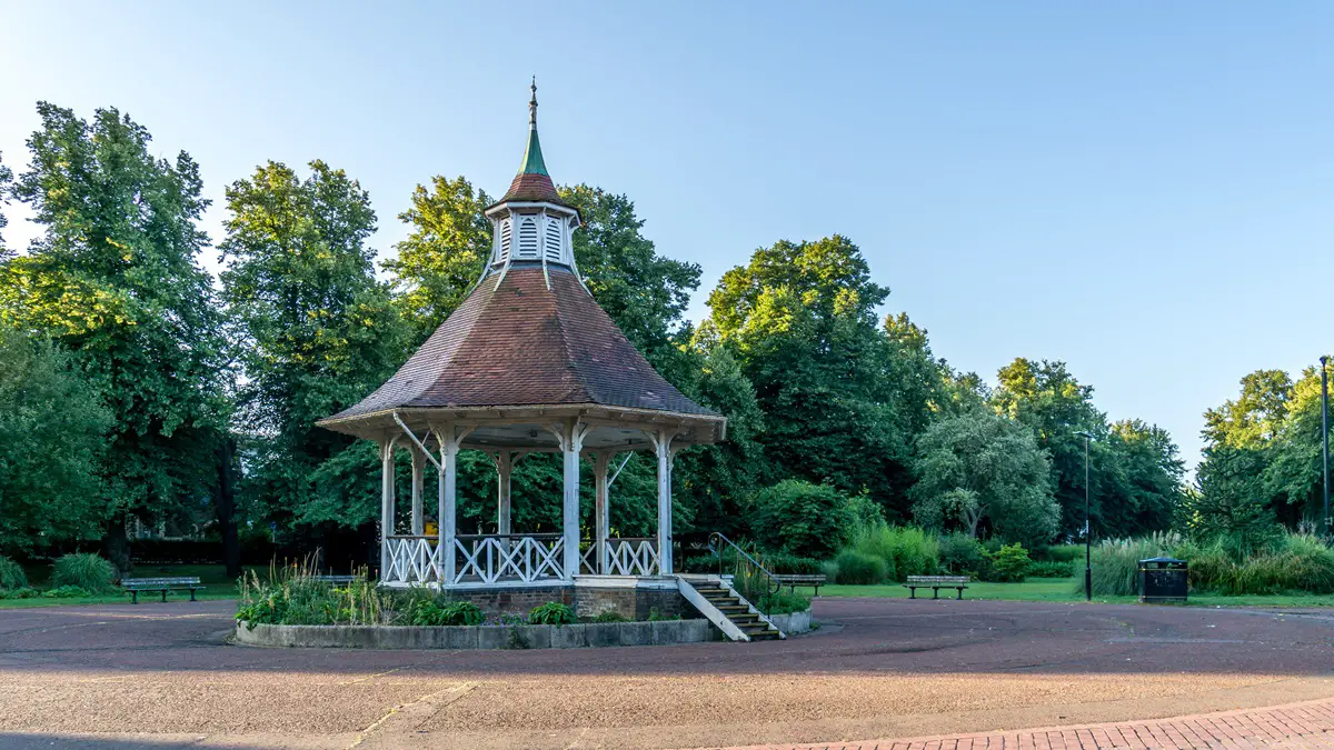 Bandstand at Chapelfield Gardens in Norwich City Centre