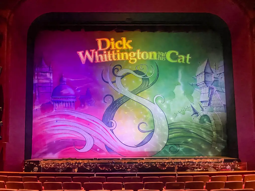 Norwich Theatre Royal stage ready for the Dick Whittington and His Cat Panto performance