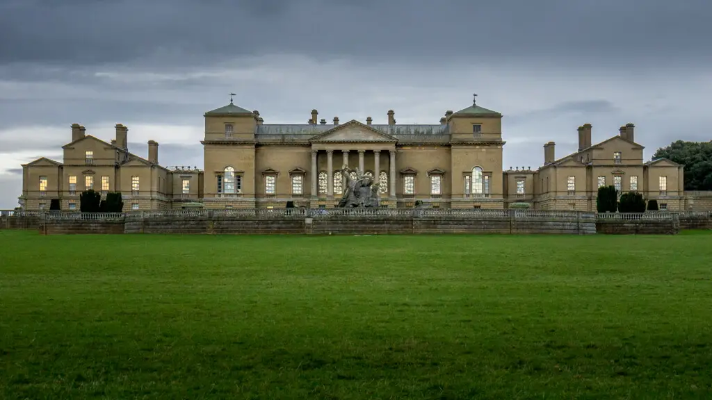 exterior view of holkham hall in north norfolk