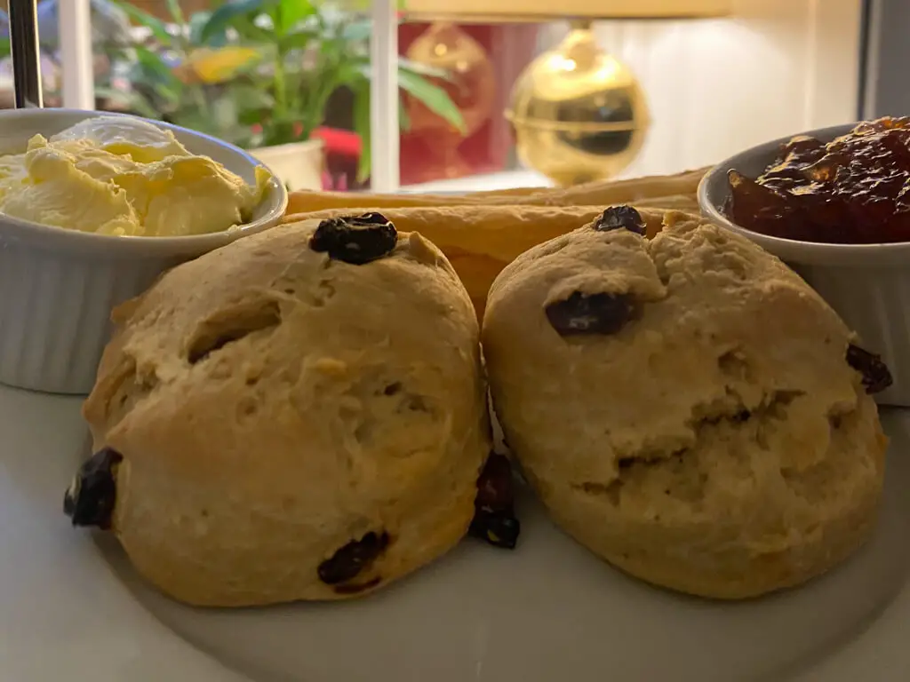 fruit scones served with our afternoon tea at the Grove Hotel in cromer