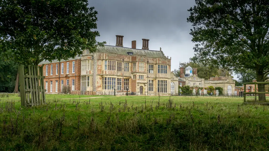 felbrigg hall, a national trust site in Norfolk, through the trees