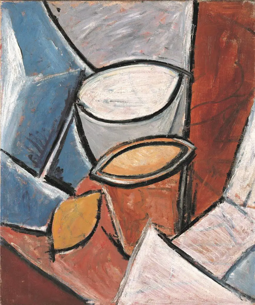 Pots and Lemon by Pablo Picasso