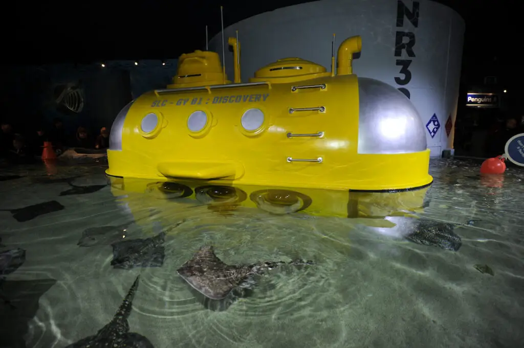 yellow submarine at the sea life centre in Great Yarmouth