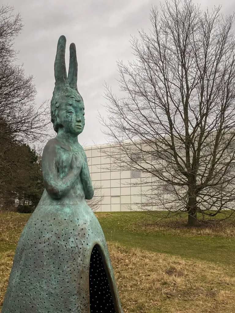 usagi kannon sculpture by Leiko ikemura at Sainsbury Centre