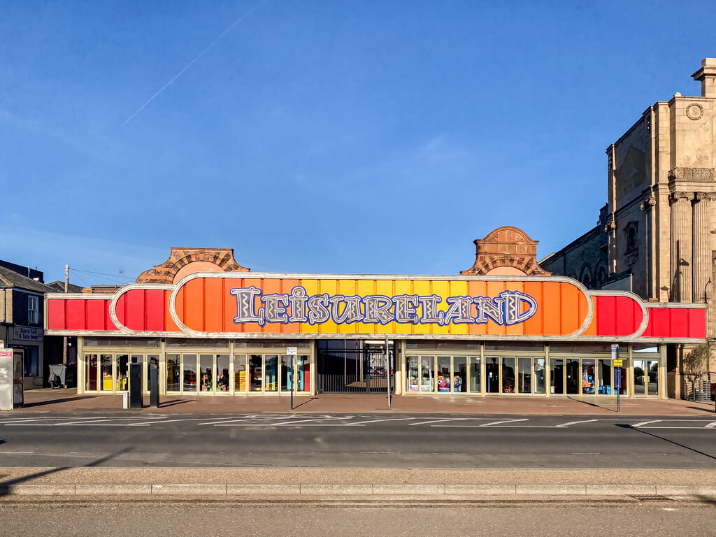 exterior of leisureland amusements on the golden mile in great yarmouth