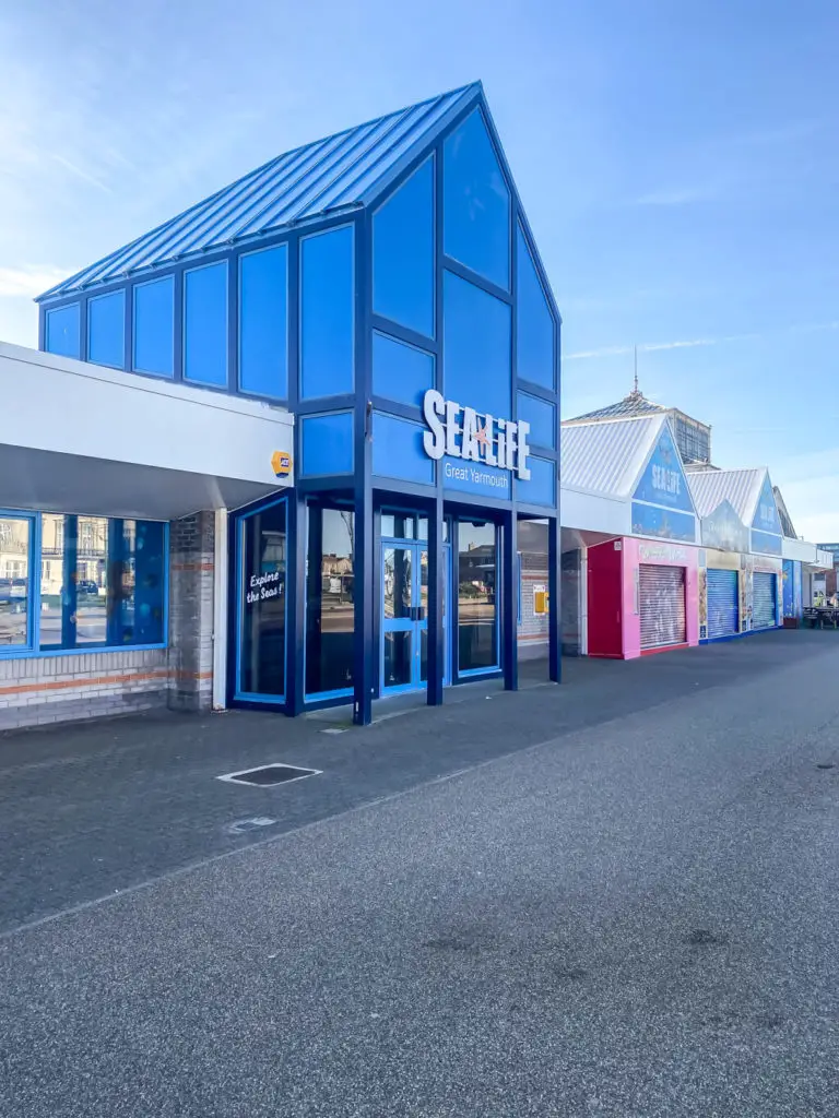 exterior entrance of the Sea Life Centre in Great Yarmouth
