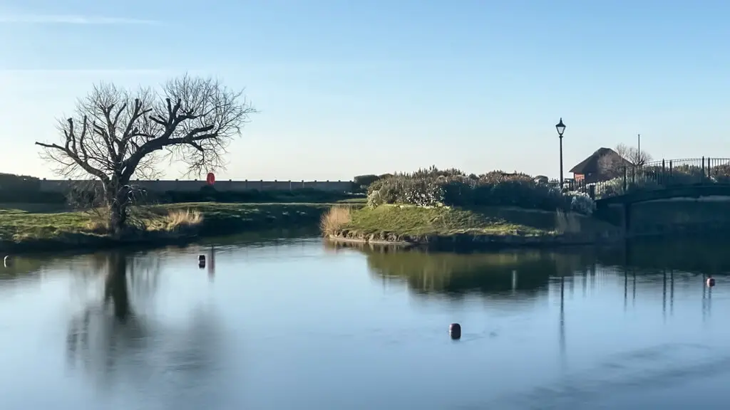 lake at the venetian waterways