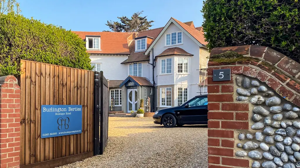 view through the gate of Burlington Berties