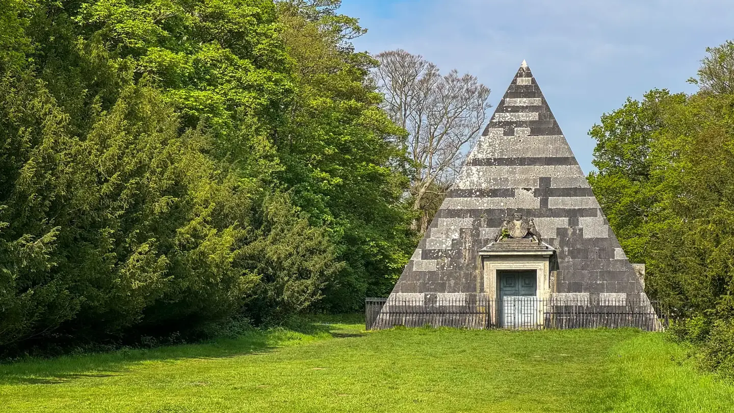 the mausoleum in the parkland of Blickling Estate near Norwich