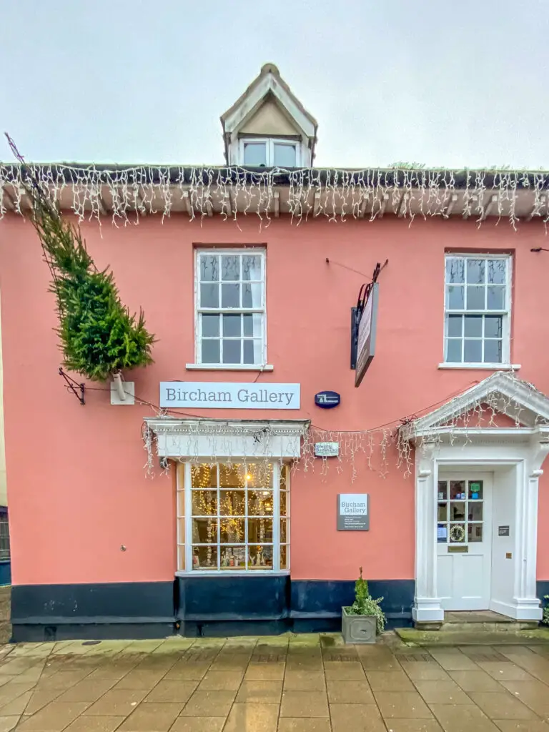 exterior of bircham art gallery in holt