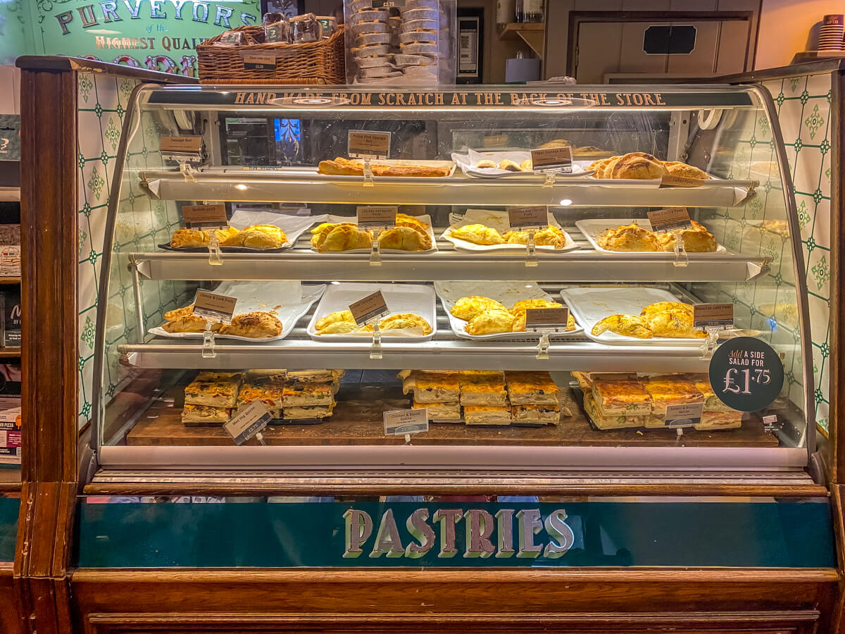 pastry case from byfords delie