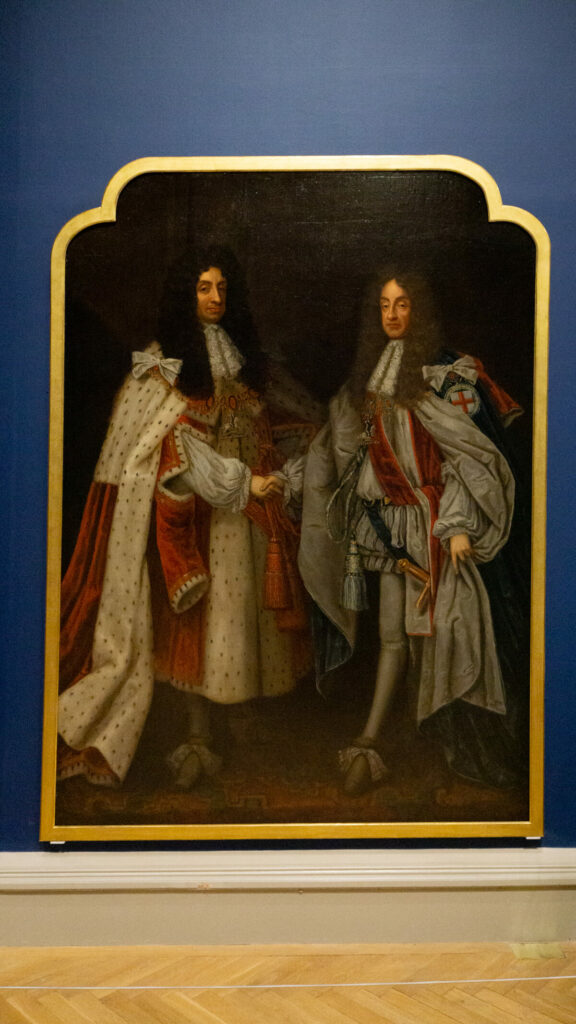 painting of Charles II and James II
