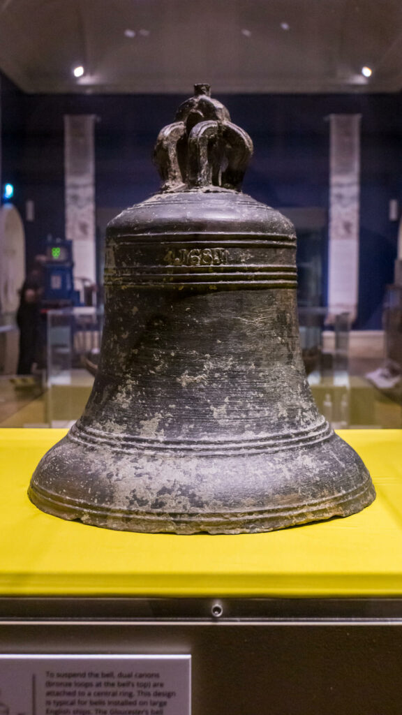 close up of the bell