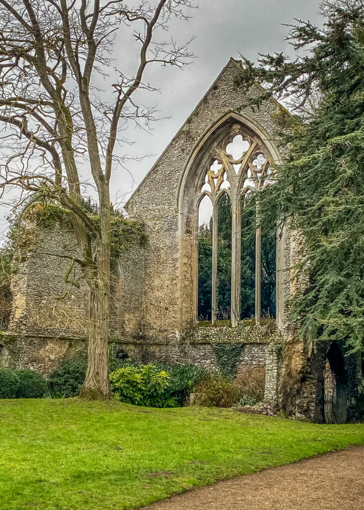 ruins of the walsingham abbey refectory
