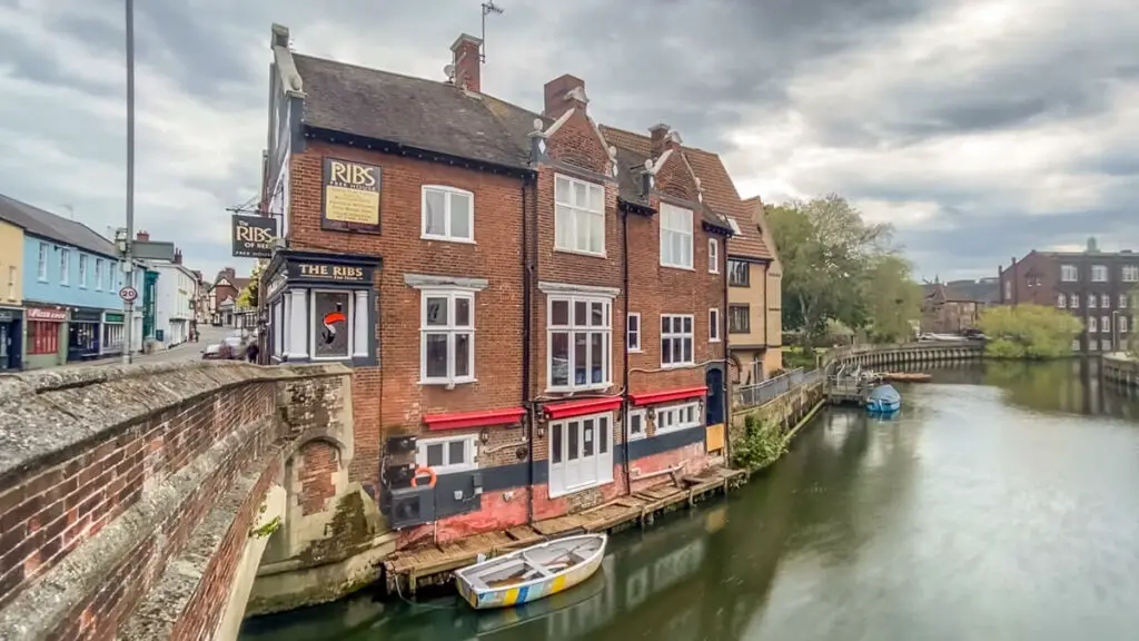 the exterior of the ribs of beef by the River Wensum in Norwich