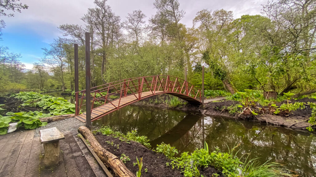 new arch bridges at fairhaven water gardens