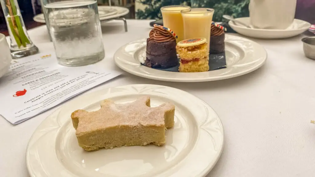 dessert from the maids head hotel afternoon tea