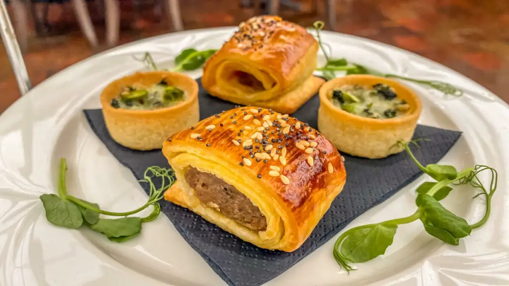 selection of savouries that were part of the maids head afternoon tea