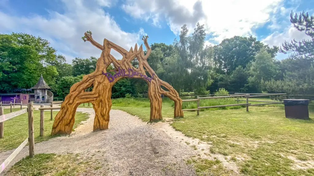 sign close to the entrance at Bewilderwood