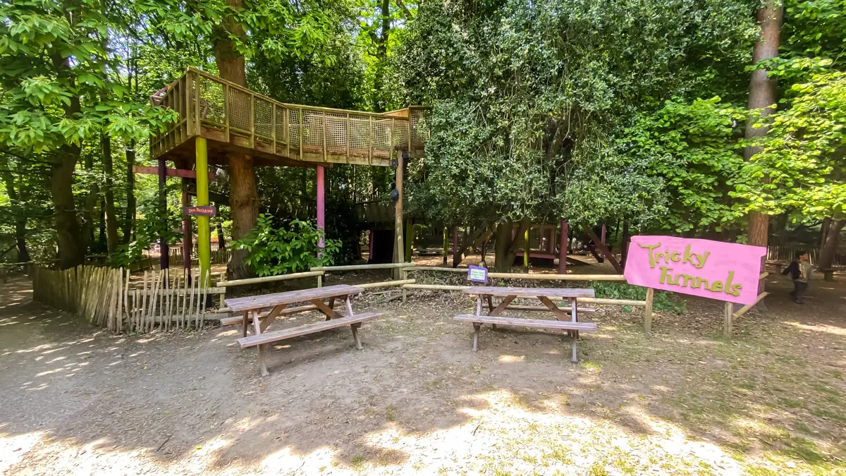 tricky tunnels structure at bewilderwood