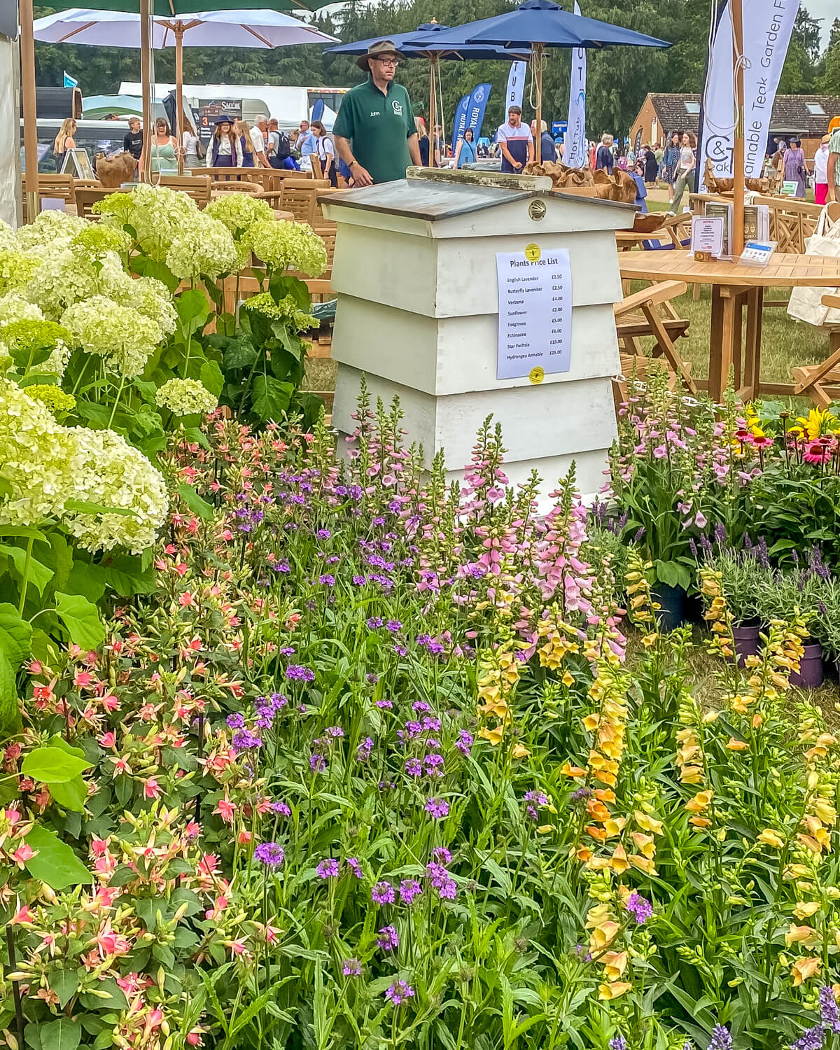 flowers at the royal norfolk show