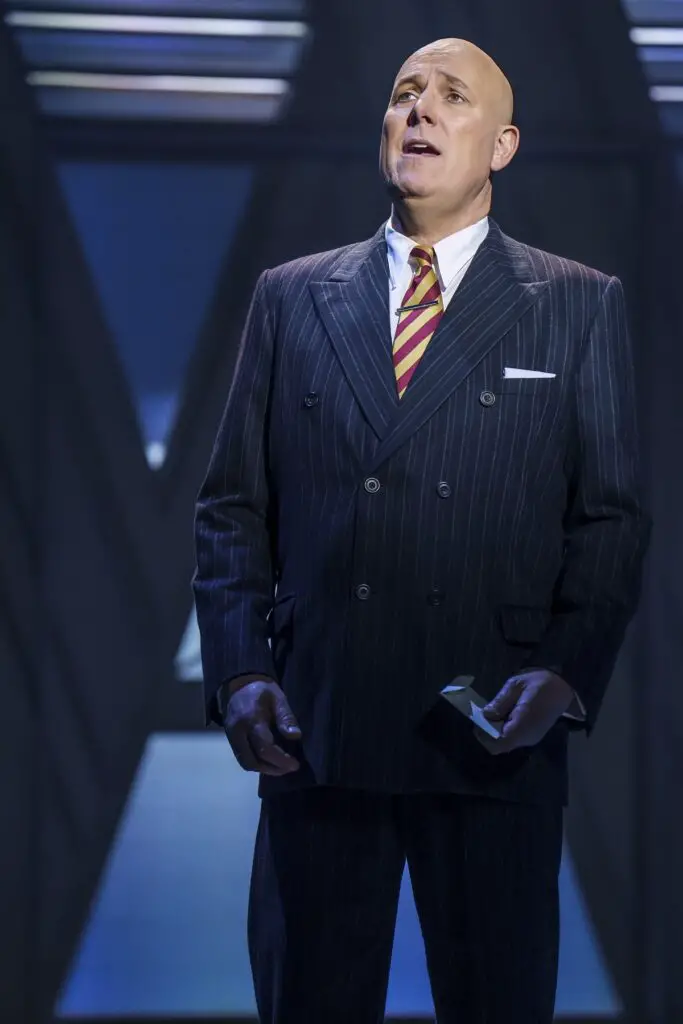 Alex Bourne as Oliver Warbucks in Annie