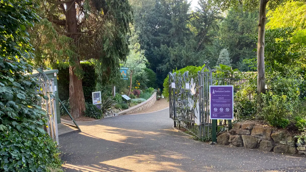 entrance to plantation garden