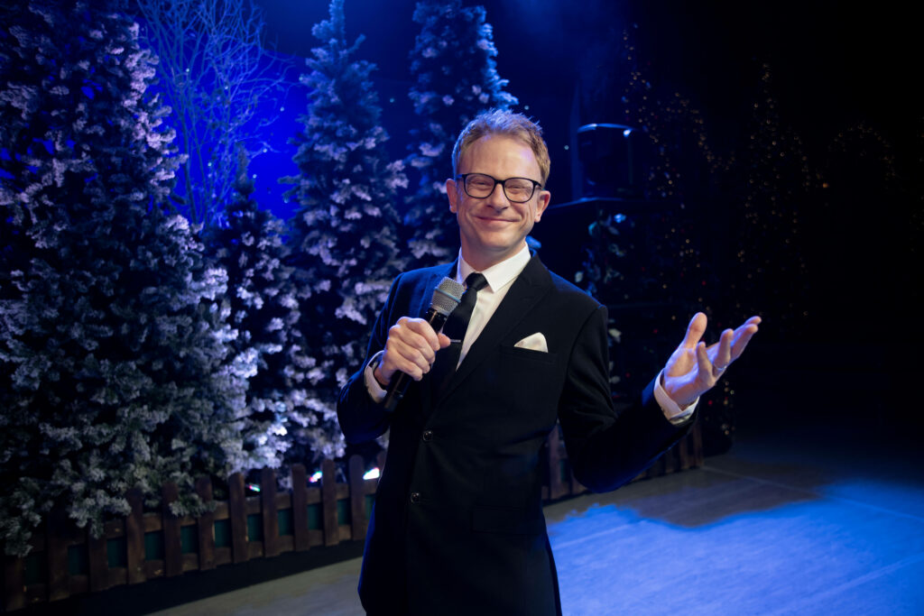 Lloyd Hollett the host of the Thursford Christmas Spectacular