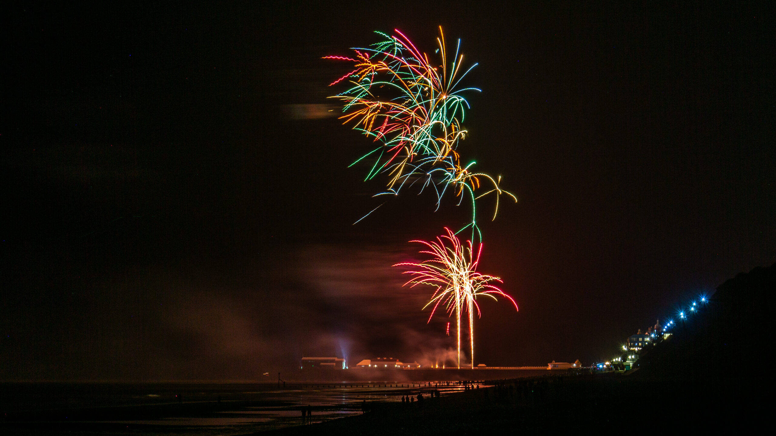 New Year's Day Fireworks over the Cromer Pier in Norfolk